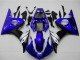 2003-2004 Blue White Glossy Black Yamaha YZF R6 Motorcycle Fairings
