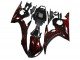 2003-2004 Glossy Black Red Flame Yamaha YZF R6 Motorcycle Fairing