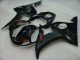 2003-2004 Glossy Black Matte Black Red Decals Yamaha YZF R6 Motorcycle Fairings