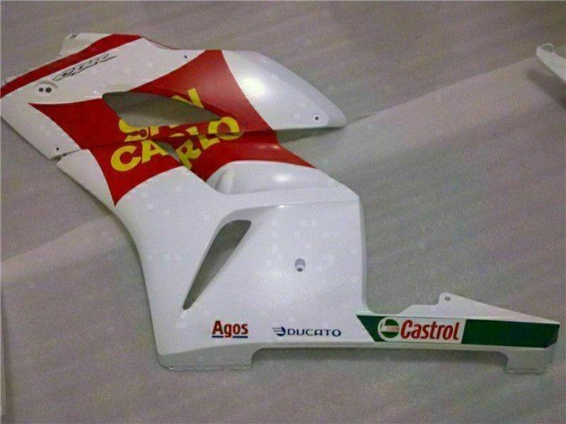 2004-2005 White Red Yellow San Carlo 58 Honda CBR1000RR Motorcycle Fairings