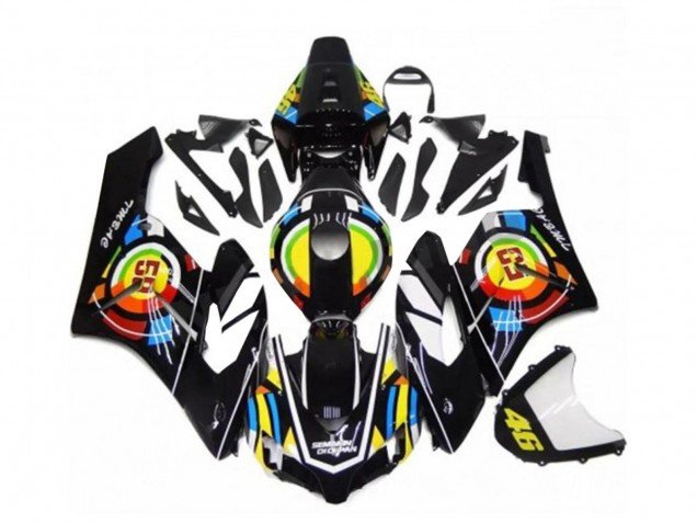 2004-2005 Glossy Black Yellow Green Red 46 Honda CBR1000RR Motorcycle Fairings