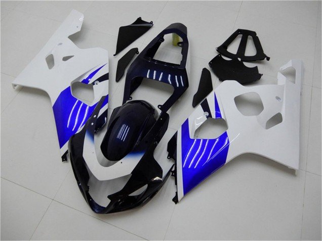 2004-2005 White Blue Black Suzuki GSXR 600/750 Bike Fairings