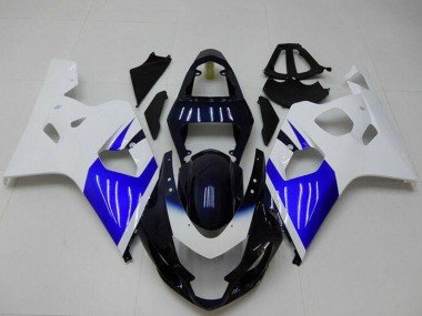 2004-2005 White Blue Black Suzuki GSXR 600/750 Bike Fairings