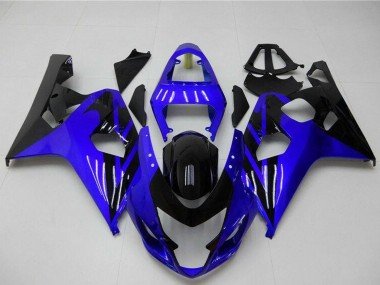 2004-2005 Blue Glossy Black Suzuki GSXR 600/750 Motorcycle Fairings