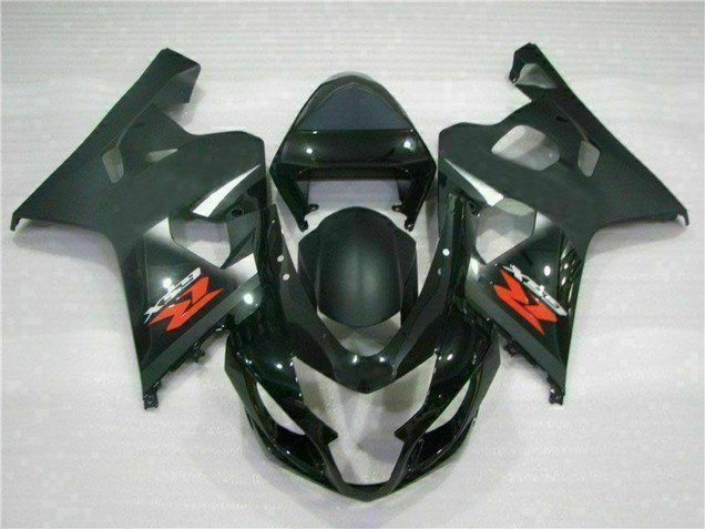 2004-2005 Glossy Black Matte Black Red Decal Suzuki GSXR 600/750 Motorcycle Fairings