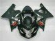 2004-2005 Glossy Black Matte Black Red Decal Suzuki GSXR 600/750 Motorcycle Fairings