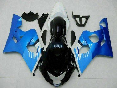 2004-2005 White Blue Black Suzuki GSXR 600/750 Motorcycle Fairings