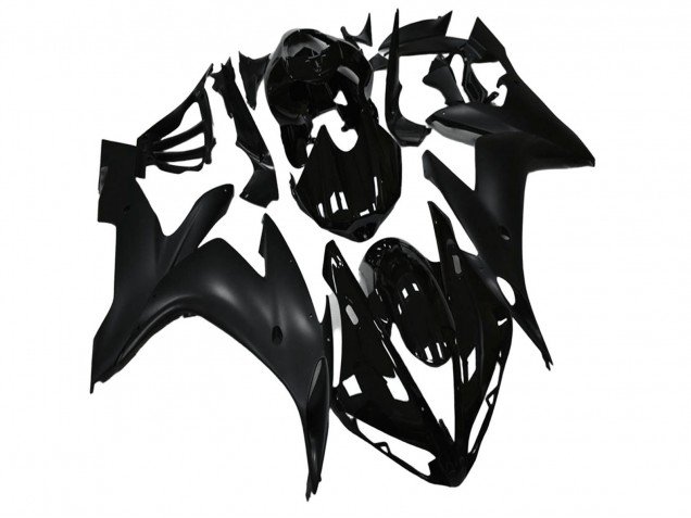 2004-2006 Glossy Black Matte Black Yamaha YZF R1 Motorcycle Fairings