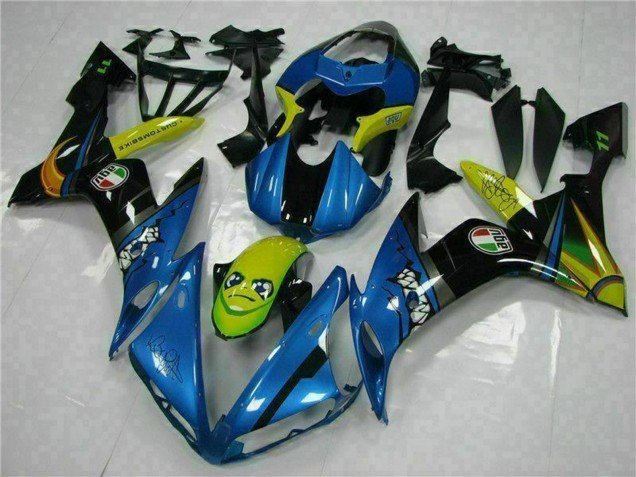 2004-2006 Blue Yellow Shark Yamaha YZF R1 Motorcycle Fairings