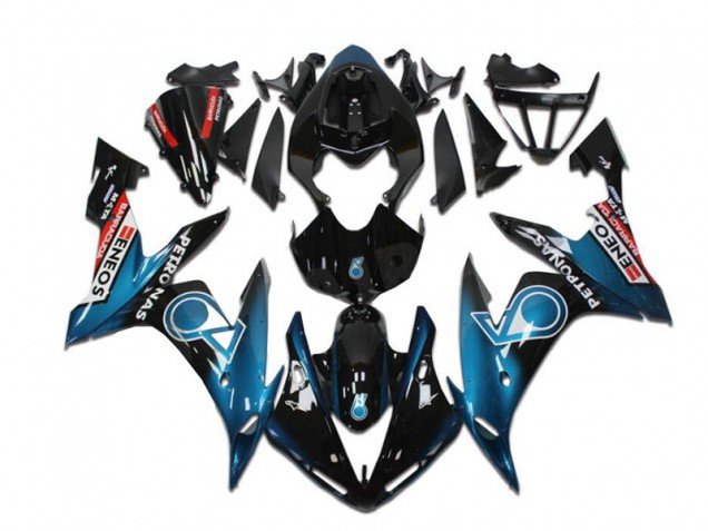 2004-2006 Teal Blue Glossy Black Red Petronas ENEOS Yamaha YZF R1 Motorcycle Fairings