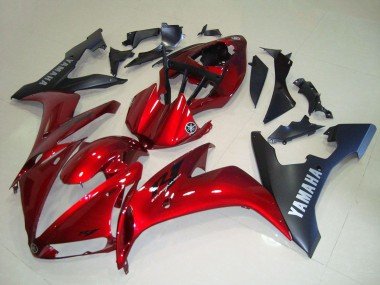 2004-2006 Red Matte Black Yamaha YZF R1 Motorcycle Fairing