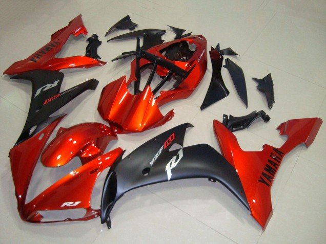 2004-2006 Red Matte Black Yamaha YZF R1 Motorcycle Fairings