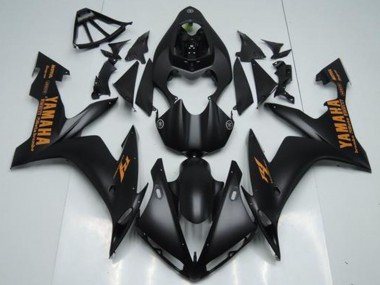 2004-2006 Matte Black Orange Yamaha YZF R1 Motorcycle Fairings