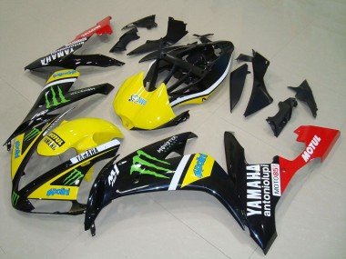 2004-2006 Yellow White Black Red Green Monster Red White Motul Yamaha YZF R1 Motorcycle Fairings