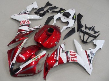 2004-2006 White Red Fiat Motul Yamaha YZF R1 Motorcycle Fairings