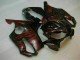 2004-2007 Glossy Black Red Flame Honda CBR600 F4i Motorcycle Fairings
