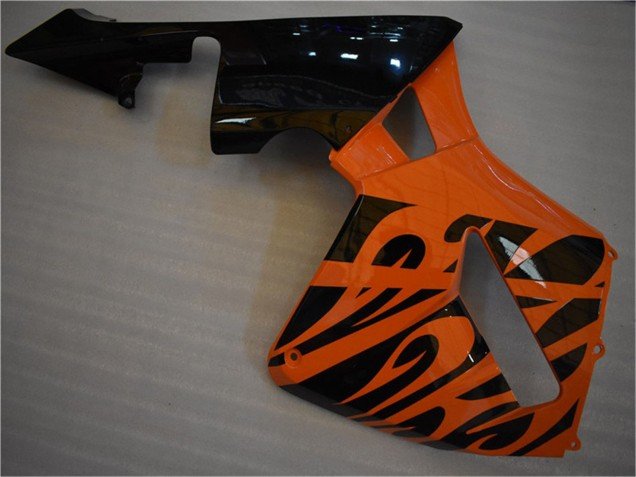 2005-2006 Orange Black Flame Honda CBR600RR Motorcycle Fairing