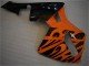 2005-2006 Orange Black Flame Honda CBR600RR Motorcycle Fairing