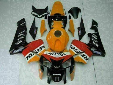 2005-2006 Orange White Red Black Repsol Honda CBR600RR Motorcycle Fairings