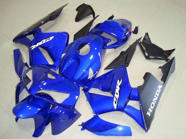 2005-2006 Blue Black White Decal Honda CBR600RR Motorcycle Fairings