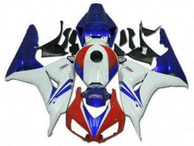 2006-2007 White Red Blue HRC Honda CBR1000RR Motorcycle Fairing Kits