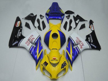 2006-2007 Blue Yellow White Glossy Black Red Nastro Azzurro Honda CBR1000RR Motorcycle Fairings
