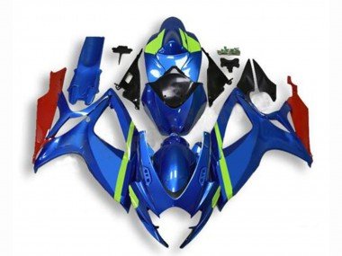 2006-2007 Blue Green Red Suzuki GSXR 600/750 Motorcycle Fairings
