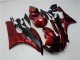 2006-2007 Red Matte Black Yamaha YZF R6 Motorcycle Fairing Kits