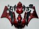 2006-2007 Red Matte Black Yamaha YZF R6 Motorcycle Fairing Kits