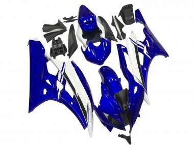 2006-2007 Blue White Black Yamaha YZF R6 Motorcycle Fairings