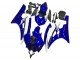 2006-2007 Blue White Black Yamaha YZF R6 Motorcycle Fairings