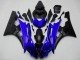 2006-2007 Blue Matte Black Yamaha YZF R6 Motorcycle Fairing