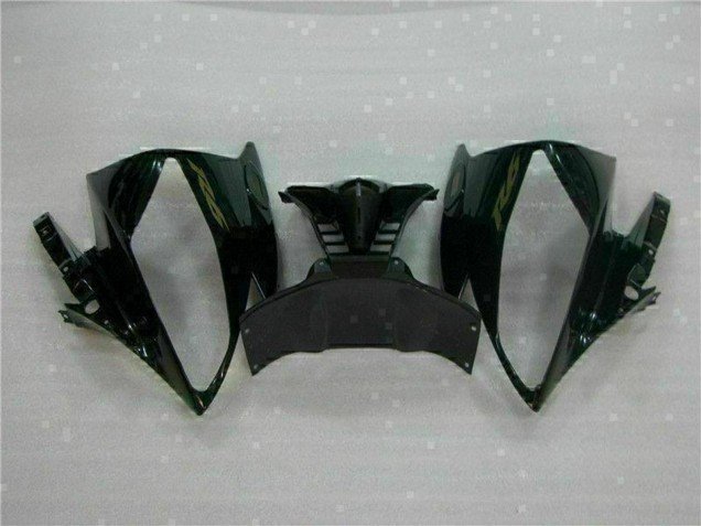 2006-2007 Glossy Black Matte Black Gold Decals Yamaha YZF R6 Motorcycle Fairings