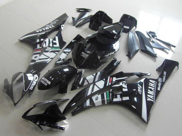 2006-2007 White Glossy Black Green Red Fiat Yamalube Motul Yamaha YZF R6 Motorcycle Fairings