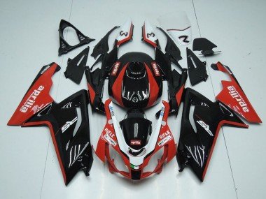 2006-2011 Glossy Black Red White Aprilia RS125 Motorcycle Fairings
