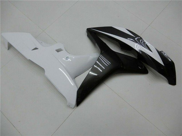 2007-2008 White Glossy Black Honda CBR600RR Bike Fairings