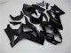 2007-2008 Glossy Black Matte Black No Decal Suzuki GSXR 1000 Motorcycle Fairings
