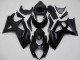2007-2008 Glossy Black Matte Black No Decal Suzuki GSXR 1000 Motorcycle Fairings