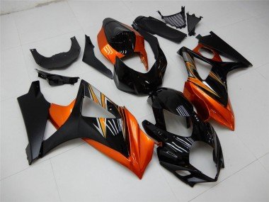 2007-2008 Orange Black Suzuki GSXR 1000 Motorcycle Fairing
