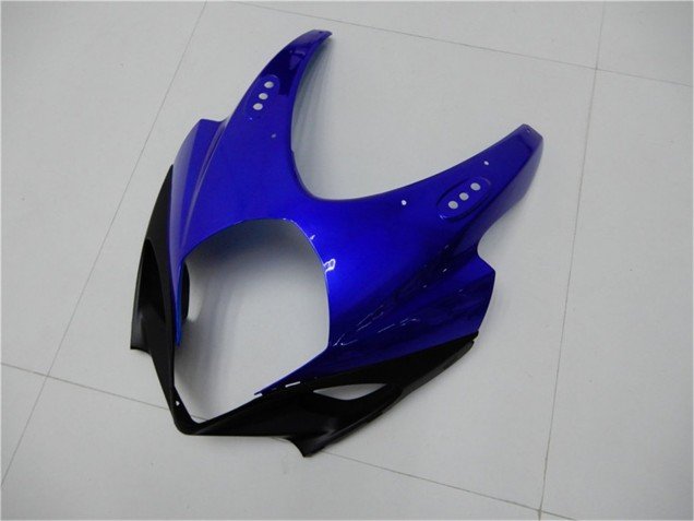 2007-2008 White Blue Black No Decal Suzuki GSXR 1000 Motorcycle Fairings