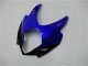 2007-2008 White Blue Black No Decal Suzuki GSXR 1000 Motorcycle Fairings