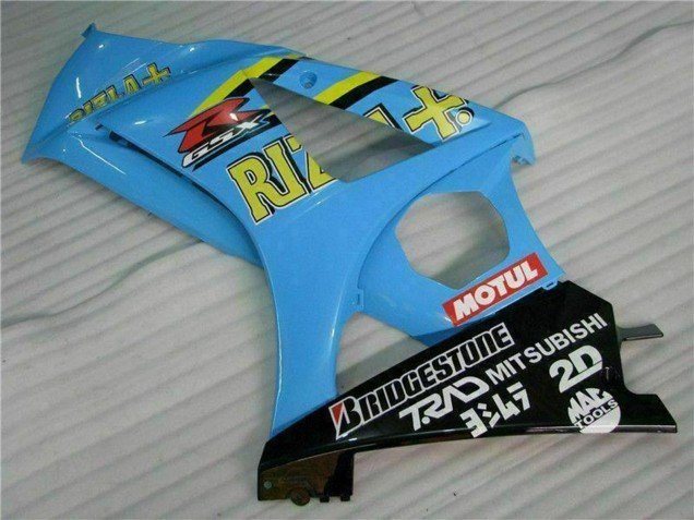 2007-2008 Blue Gold Black Rizla Suzuki GSXR 1000 Motorcycle Fairing Kits