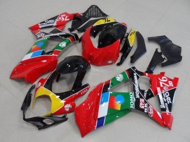 2007-2008 Red Yellow Black Blue White Green Suzuki GSXR 1000 Motorcycle Fairings