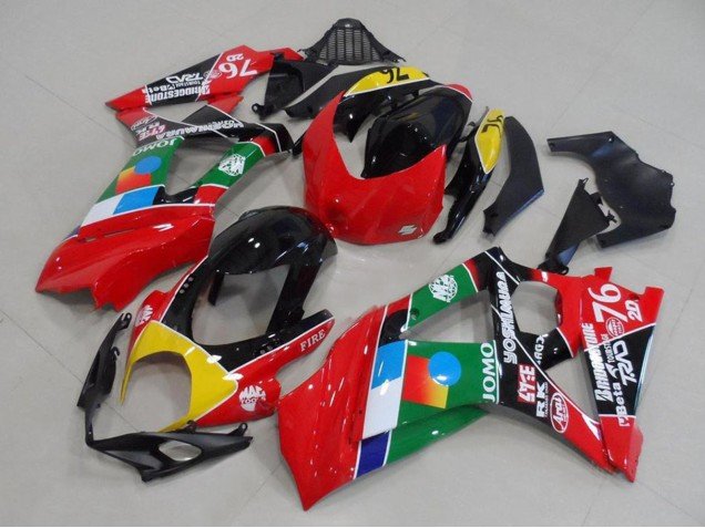 2007-2008 Red Yellow Black Blue White Green Suzuki GSXR 1000 Motorcycle Fairings