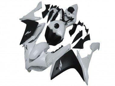 2007-2008 White Matte Black Yamaha YZF R1 Motorcycle Fairing