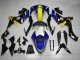 2007-2008 Blue Yellow Black Shark Yamaha YZF R1 Motorcycle Fairings