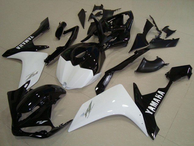2007-2008 White Black Yamaha YZF R1 Motorcycle Fairings