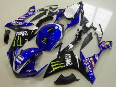 2007-2008 White Blue Black Green Monster Yamaha YZF R1 Motorcycle Fairings