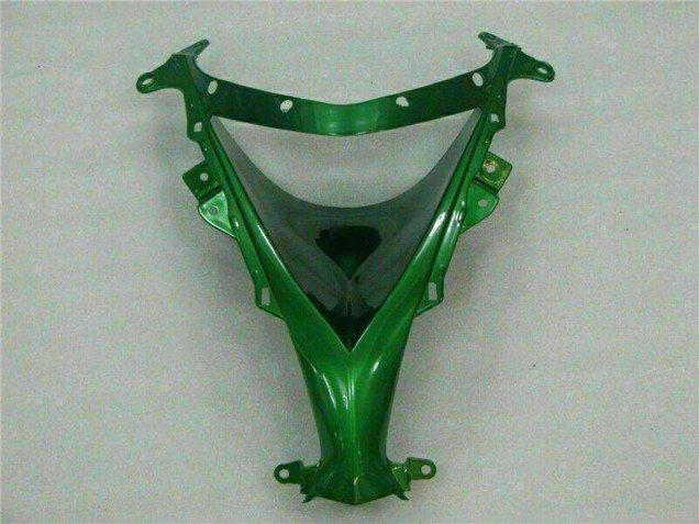 2008-2010 Glossy Black Green Flame Kawasaki ZX10R Motorcycle Fairings