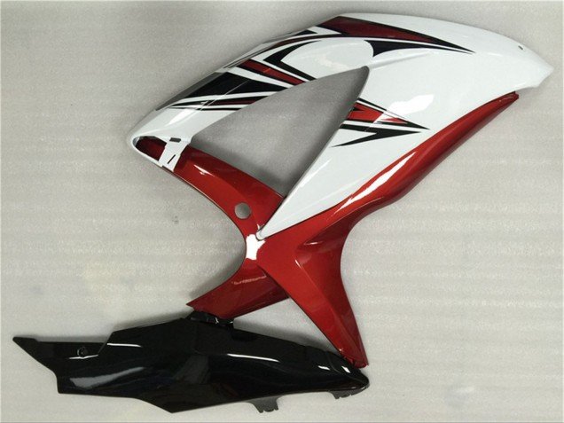 2008-2010 White Red Glossy Black Suzuki GSXR 600/750 Motorcycle Fairings